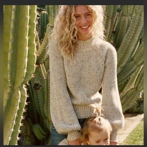 Doen lulu sweater oatmeal Small